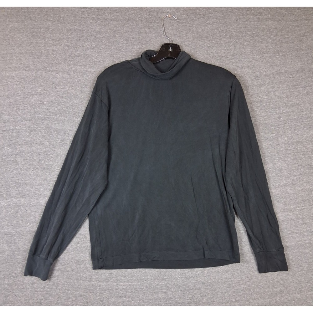 Mary Green Womens Sweater XL Black 100% Silk Turtleneck Quiet Luxury Elevate VTG